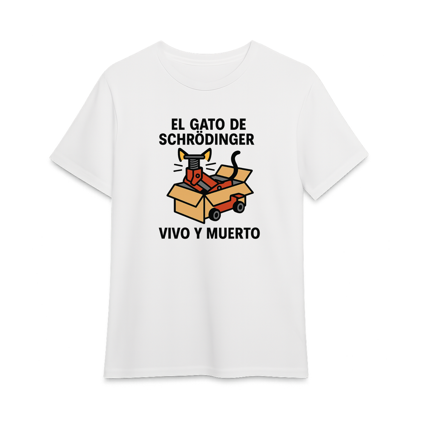 Camiseta gato de Schrödinger