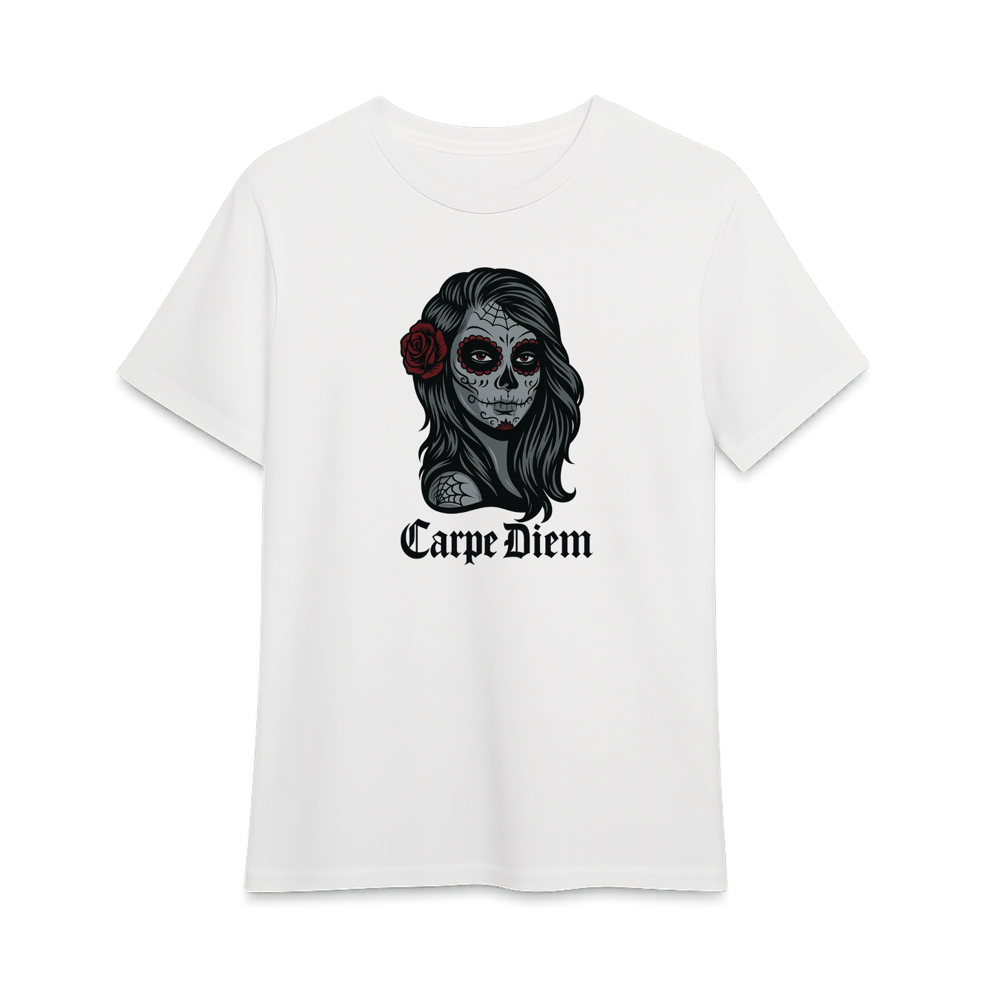Carpe Diem con rostro de mujer