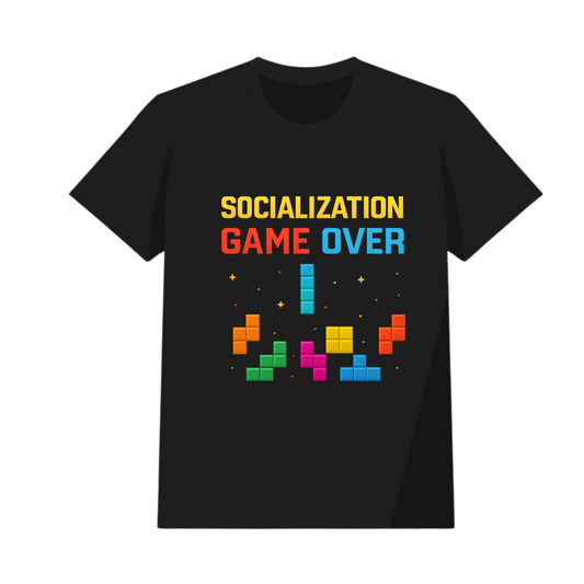 Camiseta Game Over: socialization