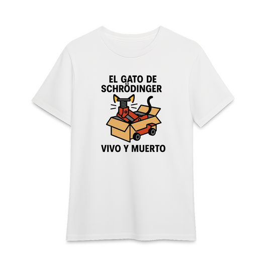 Camiseta gato de Schrödinger